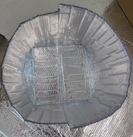 Enveloppe matelassée isolante thermique en aluminium personnalisée, sac d'expédition imperméable pour envoi postal