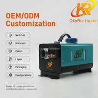 Chauffage de stationnement diesel horizontal stable OkyRie AX22H 2KW à chauffe rapide et antigel pour camping-car et camion