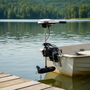 Moteur de pêche électrique hors-bord robuste 12V 65LBS de poussée, neuf, pour bateaux pneumatiques - Product Image 6
