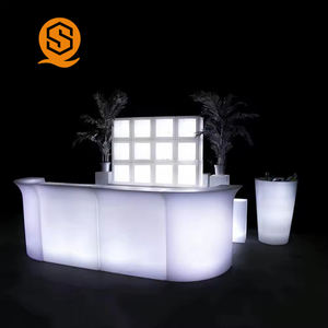 Meubles lumineux LED populaires Shinestone, en plastique, utilisés dans le commerce, éclairage lumineux portable, <span class=keywords><strong>comptoir</strong></span> de <span class=keywords><strong>bar</strong></span>, meubles d'extérieur - Product Image 2