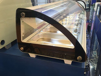Réfrigérateur commercial mini 2 portes à froid direct pour supermarché, idéal pour la viande fraîche, le porc et les sushis