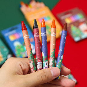 Christmas 8-color <b>crayon</b> set, coloring, drawing, art supplies, Christmas gift/prize for elementary school and kindergarten - Product Image 2
