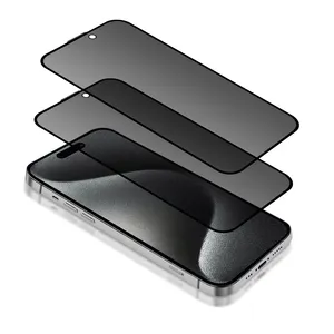 Pellicola salvaschermo Anti-spia per la Privacy in vetro temperato per iPhone 12 13 14 15 Pro Max pellicola protettiva in vetro per cellulare
