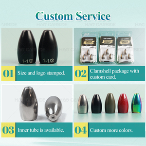 Bán buôn vonfram lật trọng lượng cho sông câu cá vonfram sinkers andweights trong kho - Product Image 2