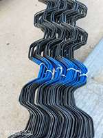 Fil de fer zigzag en PE de haute qualité, petit, pour film de serre en plastique, monocouche, facile à assembler, accessoires agricoles