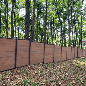 Capuchons de poteaux modernes, durables, imperméables, en composite <span class=keywords><strong>bois</strong></span>-plastique (WPC), pour clôtures de sécurité, jardins, cours, ranchs, allées, et treillis agricoles - Product Image 1