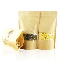 Sacs d'emballage pour café en kraft LDPE avec fermeture éclair, vente en gros, 500g
