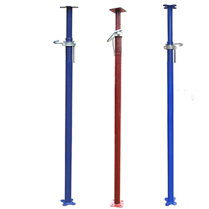 Support de <span class=keywords><strong>toit</strong></span> robuste télescopique Acro Prop réglable échafaudage accessoires en acier avec plaque de fleur carrée - Product Image 2