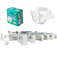 Niedriger Preis Gebrauchte Windel herstellungs maschine Preis Voll automatische Baby windel maschine für Klimmzug windel