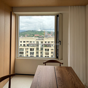 Fenêtre de ventilation en aluminium sur mesure avec <span class=keywords><strong>moustiquaire</strong></span> intégrée, résistante aux ouragans, isolation phonique et thermique, pour bureau - Product Image 6