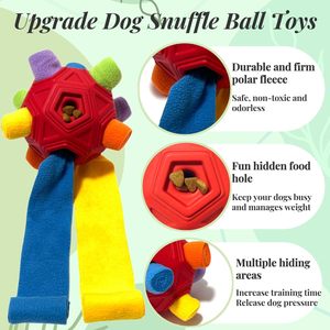 Dispenser per cuccioli mangiatoia lenta foraggiamento Snuffle Ball infrangibile giocattolo interattivo per animali domestici palla giocattolo Puzzle giocattoli da masticare - Product Image 4