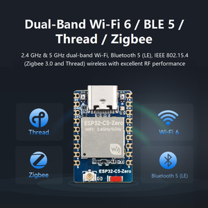 Placa de Desarrollo Mini ESP32-C5-Zero, Módulo Wi-Fi de Doble Banda, Placa de Prototipado IoT Compacta Basada en ESP32-C5 - Product Image 6