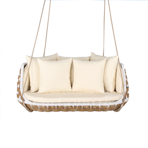 Marsh Rotin Extérieur Patio Balançoires Chaise Suspendue Double Siège Chaises 2 Personne <span class=keywords><strong>Oeuf</strong></span> Chaise Balançoire - Product Image 2
