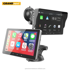 Grandnavi радио портативное автомобильное радио Carplay Android авто 7 дюймовый сенсорный экран портативный автомобильный Радио carplay автомобильный dvd плеер универсальный