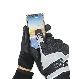 Premium Thermal Motorcycle Gloves for Winter Black PU Men MT Winter Sports Waterproof Gloves Women Ski Gloves Waterproof CN;GUA