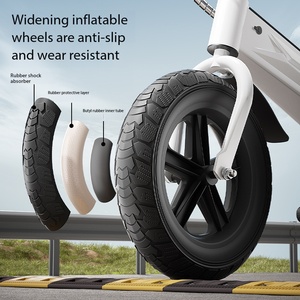 <span class=keywords><strong>Bicicleta</strong></span> <span class=keywords><strong>de</strong></span> <span class=keywords><strong>Equilibrio</strong></span> Eléctrica para Niños <span class=keywords><strong>de</strong></span> 12 Pulgadas con Llantas Anchas, <span class=keywords><strong>Bicicleta</strong></span> para Niños Pequeños para Jugar al Aire Libre, Conducción Segura y Estable, Primera <span class=keywords><strong>Bicicleta</strong></span> para Niños y Niñas - Product Image 4