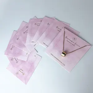 Goede Prijs Custom Gedrukt Sieraden Ketting Oorbel Kaarten Met Logo