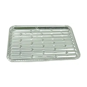 Plaque de cuisson jetable à flamme ouverte anti-goutte à l'huile grille-pain fours plateaux de cuisson feuille d'aluminium gril grille doublure pour barbecue gril