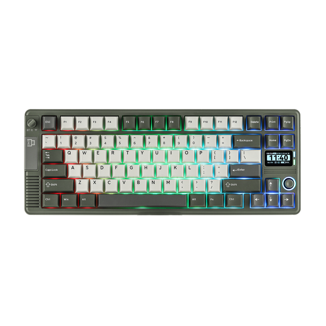 2025 New Product EPOMAKER RT85 75% Wireless Mechanical Keyboard Featuring a Unique Joystick and a Customizable DIY Screen OEMODM