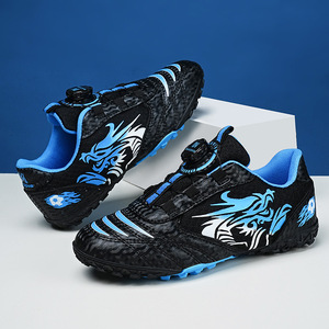 Chaussures de football pour enfants, tige en mesh, semelle extérieure en caoutchouc, boucle rotative, crampons, entraînement pour garçons et filles, semelle intermédiaire en EVA pour l'été - Product Image 1