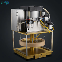 Machine à estamper les pizzas et les naans Zeling semi-automatique à moule à changement rapide, avec design de trou de bord personnalisé, pour la pressage de disques de pâte à pain plat arabe