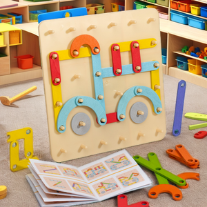 Juguete Educativo <span class=keywords><strong>de</strong></span> Matemáticas <span class=keywords><strong>de</strong></span> Madera Montessori - Juego <span class=keywords><strong>de</strong></span> Cuentas <span class=keywords><strong>para</strong></span> Operaciones Cognitivas con Emparejamiento <span class=keywords><strong>de</strong></span> Números, Material Ecológico, 3-6 Años, Unisex - Product Image 2
