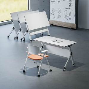 โต๊ะประชุมไม้พับได้ แข็งแร<span class=keywords><strong>ง</strong></span> ทนทาน สำ<span class=keywords><strong>ห</strong></span><span class=keywords><strong>รับ</strong></span>จัดจำ<span class=keywords><strong>ห</strong></span>น่ายจำนวนมาก - เฟอร์นิเจอร์สำนักงานสไตล์มินิมอลทันสมัย สำ<span class=keywords><strong>ห</strong></span><span class=keywords><strong>รับ</strong></span>ห้องประชุมและพื้นที่ฝึกอบรมในโรงเรียน - Product Image 5