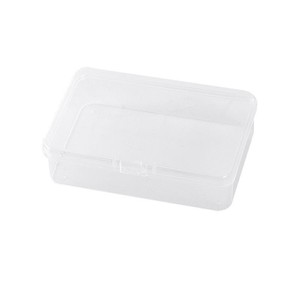 Transparent <b>Plastic</b> Card <b>Storage</b> Box Rectangle 10.5x7x2.5cm Covered Office Organizer for Points Bank Business Membership Cards - Product Image 5