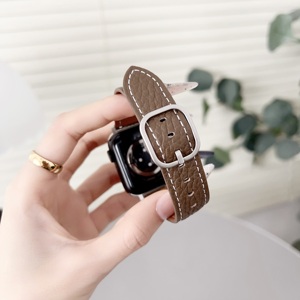 Correa de Reloj de Cuero Genuino de Alta Calidad para <span class=keywords><strong>iWatch</strong></span> Serie 10, Brazalete Deportivo de 22 mm de Ancho para Reloj Inteligente - Product Image 4