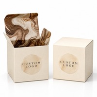 Boîtes à bougies entièrement personnalisées avec votre logo imprimé pour l'emballage de cadeaux de bougies en gros