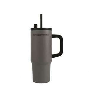 Gobelet de voyage isotherme sous vide 24oz 720ml avec poignée de voiture, couvercle, paille et base antidérapante pour thé chaud - Product Image 6