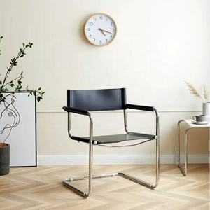 Accent tarzı tasarımcıdan sandalye deri salonu kanepe sandalye fiberglas bacak geri eğlence koltuk otel Villa Modern restoran - Product Image 1