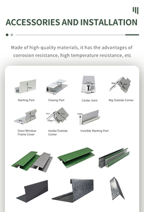 Pannello Sandwich in Schiuma Poliuretanica PU per Rivestimento Esterno Decorativo, Pannello Murale in Metallo Effetto Mattone - Product Image 4