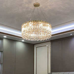 Indoor Hanging Pendant Lights Luxury Stainless Steel Modern Circles <b>Chandelier</b> <b>Living</b> <b>Room</b> - Product Image 2