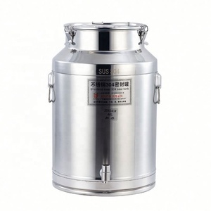 Cubo de Almacenamiento Sellado de Acero Inoxidable 304 con <span class=keywords><strong>Grifo</strong></span>, Especial para Leche, Jugo, Cerveza, Aceite, Alimentos Secos y Té - Product Image 3