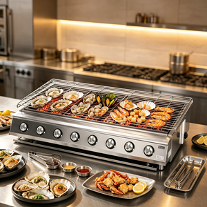 Parrilla Eléctrica Interior sin Humo, Equipo de Cocina Comercial, Apta para Hoteles, Tiendas de Comida, Panaderías y Negocios - Product Image 3
