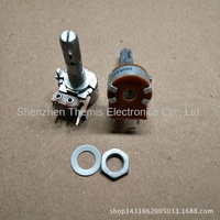Potensiometer ALPS Jepang Asli Tipe 16 Ramah Lingkungan Dual A100K A50K 25MM Poros Bunga Aplikasi Daya