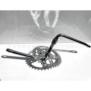 Plato de biela de una pieza de 170 mm, hueco, de hierro, con colores combinados, para bicicleta, accesorio para bicicleta de ejercicio infantil - Product Image 5