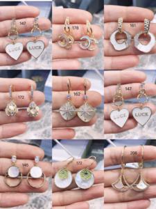 بيع بالجملة مصنع دبي شرابات الموضة سلسلة القلب فراشة اللؤلؤ قلادة هوك النساء الكورية الأقراط الطويلة - Product Image 5