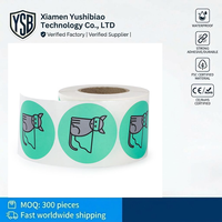 Autocollants ronds personnalisés YSB, étiquettes en papier et vinyle imperméables, impression de logo personnalisée en rouleau pour produits