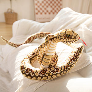 CHIQUE Simulé <span class=keywords><strong>Cobra</strong></span> serpent en peluche serpent jouet blague accessoire parodie enfants jouet zodiaque serpent - Product Image 3