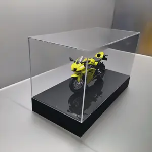 Özel şeffaflık lego akrilik vitrin motosiklet modeli oturma odası mutfak için ekran