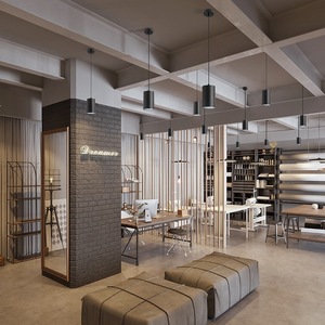 Lampadario Moderno a Sospensione Cilindrico, Lampada a Soffitto per Corridoi, Faretto Sollevabile per Uffici e Centri Commerciali - Product Image 3