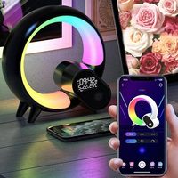 Veilleuse de réveil intelligente avec télécommande LED musique lampe de bureau lever du soleil, lumière pour cadeaux de Noël enfants adultes décor à la maison