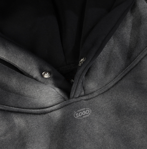 Sudadera con Capucha Cuadrada Estilo Vintage, Lavado Ácido, Desgastada, de Poliéster/Algodón, Felpa Francesa Gruesa, Unisex, Talla XL, Transpirable - Product Image 5