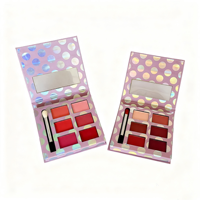 Haute qualité personnalisable couleur bricolage magnétique ombre à paupières Palette boîte de maquillage carré brillant mat Options de stratification produits en papier