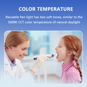 Lampe de poche médicale <span class=keywords><strong>USB</strong></span> infirmière Penlight avec règle de jauge d'élève lumière jaune chaude <span class=keywords><strong>LED</strong></span> stylo lumière infirmière médecin yeux examen ORL - Product Image 5