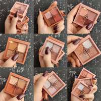 Palette de fards à paupières végétaliens hautement pigmentés de luxe 2026 – Vente en gros de palettes de fards à paupières élégantes de haute qualité sans talc – Quad de fards à paupières