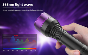 40W <span class=keywords><strong>Lampe</strong></span> de poche portable violette UV noire <span class=keywords><strong>avec</strong></span> filtre miroir Chargeur USB 365 NM <span class=keywords><strong>Lampe</strong></span> de poche UV pour la détection des scorpions dans l'urine des animaux domestiques - Product Image 6