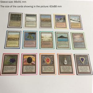 Ventes en gros de pochettes pour cartes à collectionner personnalisées, transparentes et mates, 66*91 mm, imperméables, style professionnel, en plastique avec fermeture à clip - Product Image 5